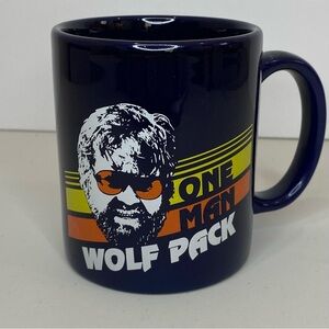 The Hangover Alan 'One Man Wolf Pack' Dark Blue Coffee Cup Mug Zach Galifianakis